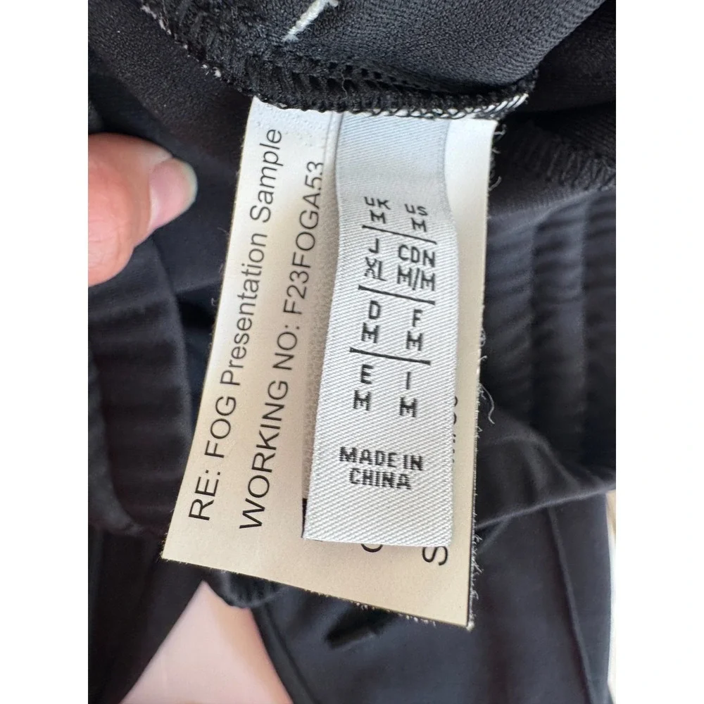 adidas Black Track Pants with White Side Stripes